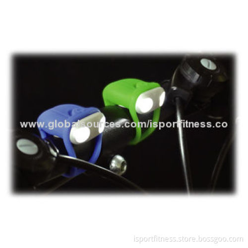 Silicone Bicycle Front/Rear Lights, Energy-saving and Anti-pollution